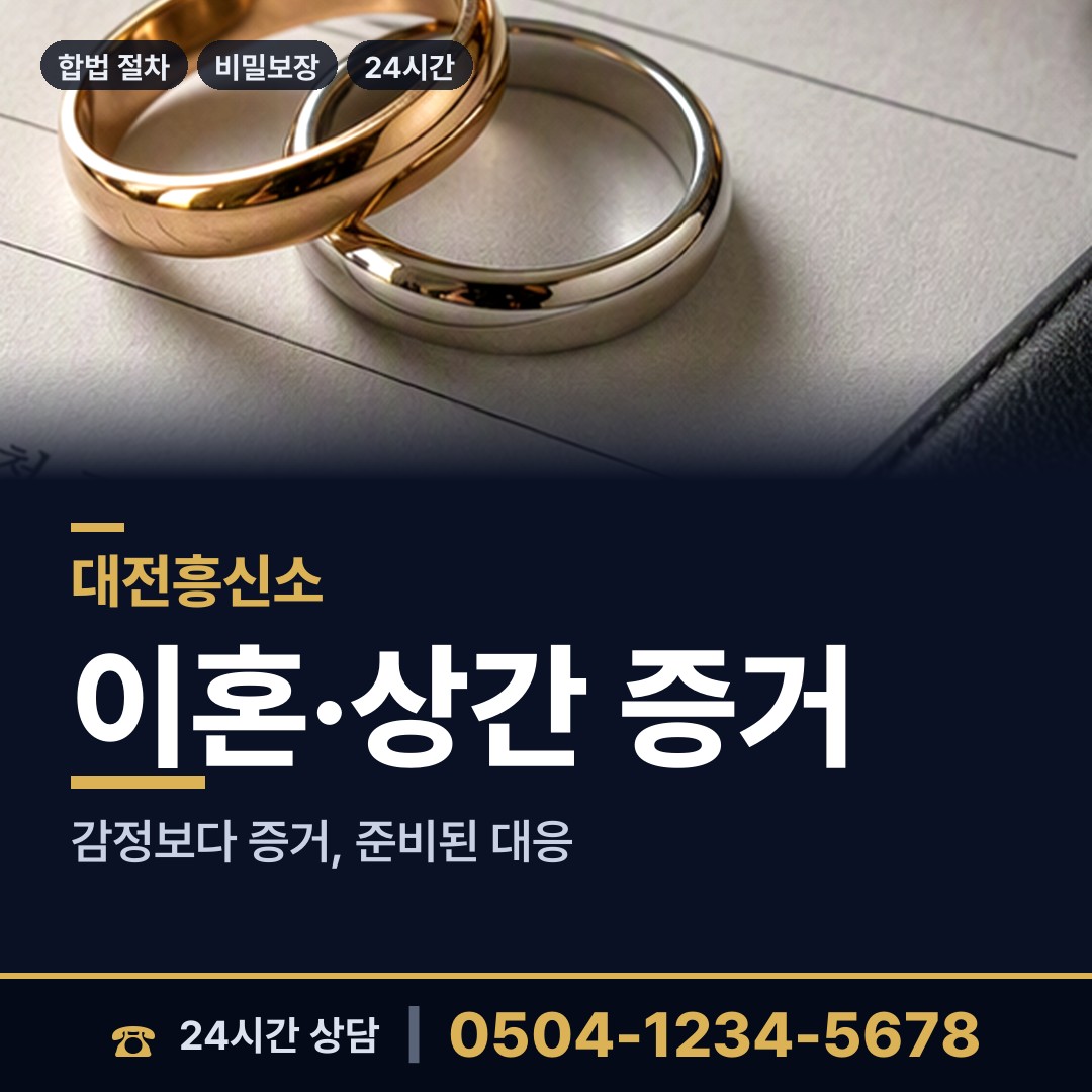 대전 대화동 이혼귀책사유 상담 안내
